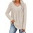 Women's 3pcs V-Neck Sweater Set - Lightweight Layering Shirts with (No Bulk), Beige/Olive /Black Solid Color Tops | Machine Washable All-Season Blouses for Casual & Semi-Formal Outfits, 95% /5% Spandex Wear
