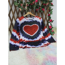 Women's Plus Size Bohemian Tie-Dye corset top - Turquoise green, black, and blue/teal longline shirt | H-Line Silhouette | Machine Washable Layering Blouse for Fall/Winter | Casual Everyday & Formal Outfits | Ideal Women's Gift with Round Neck & Vibrant Bohemian Print | Comfortable & Stylish for Layering or Solo Wear, Jersey Dress For Women Plus Size, Plus Size Tshirt Dress, Tshirt Dresses For Women, Tshirt Dress Women Plus Size, T Shirt Dresses For Women Plus Size