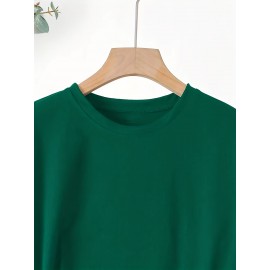 Women'S Red Cartoon Rooster & Stars Print T-Shirt - Loose Fit Crew Neck Short Sleeve, Breathable Summer Top with & Pink Rooster Design, Casual & Party Wear, Machine Washable Soft Everyday Shirt for Women