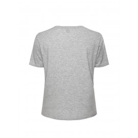 Fashion Letter Anime Print Women's Round Neck T-Shirt, Simple Design, Comfortable and Breathable, Versatile Essential, Suitable for Daily Casual Wear, Showcasing Natural and Elegant Style, Local Shipping