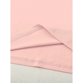 Women's Casual Short Sleeve Round Neck T-Shirt - 100% Breathable Geometric Print Tee with Purple Dragon & Floral Design, 