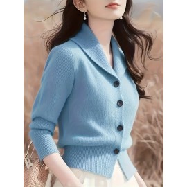 Women's Turn- Collar Cardigan Coat